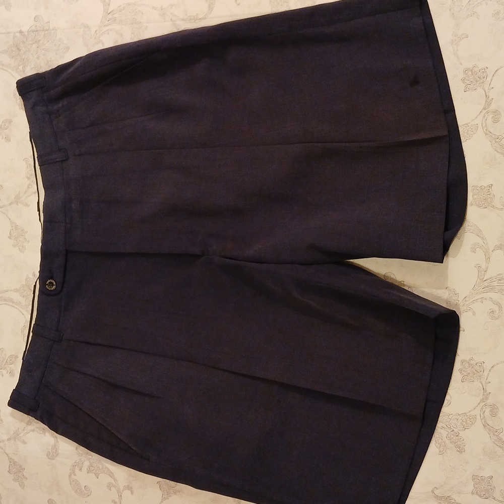 NAVY DESCENTE WALKING SHORTS SIZE 36 POLY RAYON BLEND